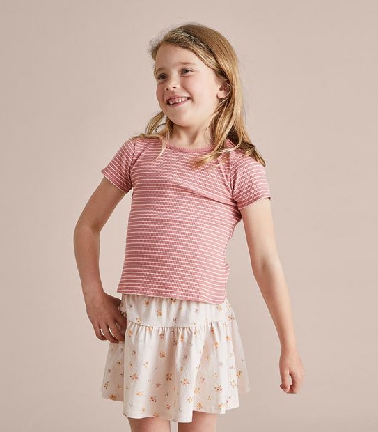 2 Pack Striped Rib T-shirts