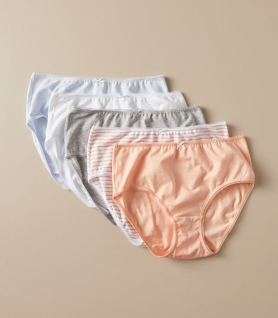 5 Pack Cotton/Elastane Midi Briefs