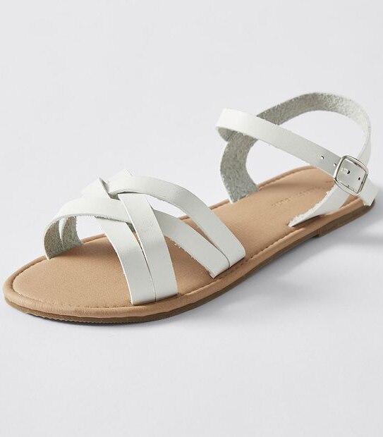 Kids Senior Mollie Sandal - White