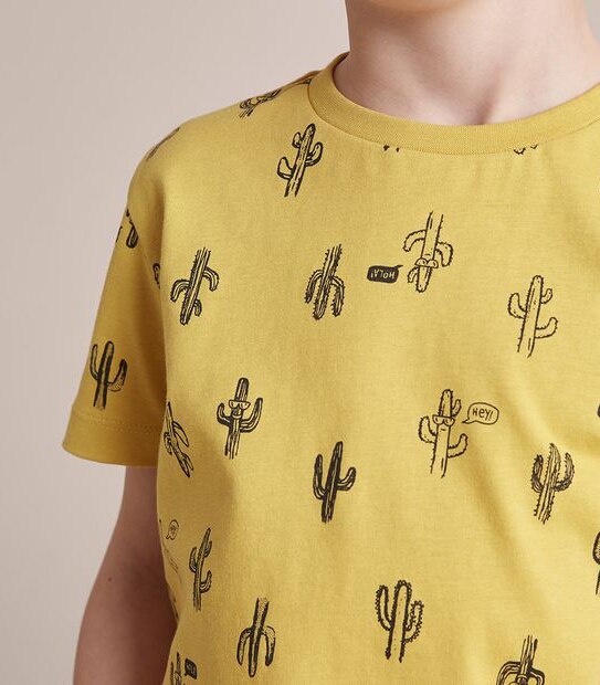 245138_11 SS TEE TABLE CACTUS AOP - OLIVENITE | Target Australia