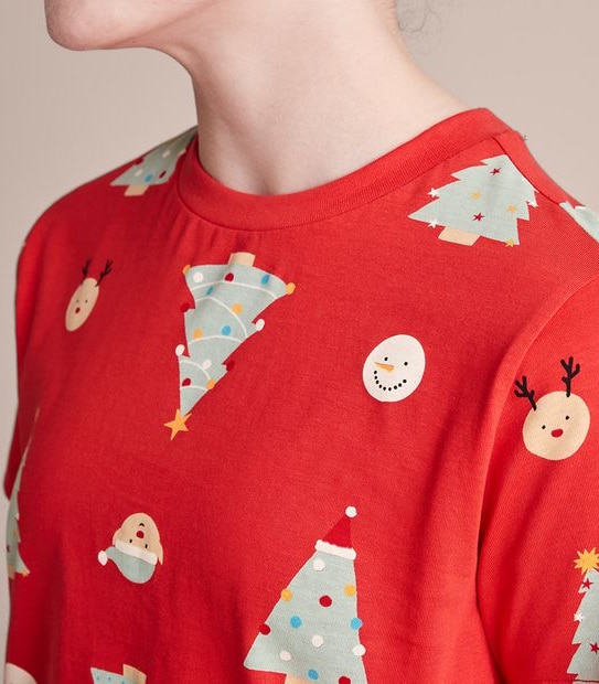 Kids Family Matching Christmas Tree Cotton Pyjama Set