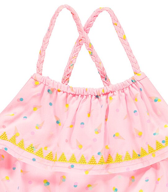 Girls' Confetti Ice Cream Frill Top