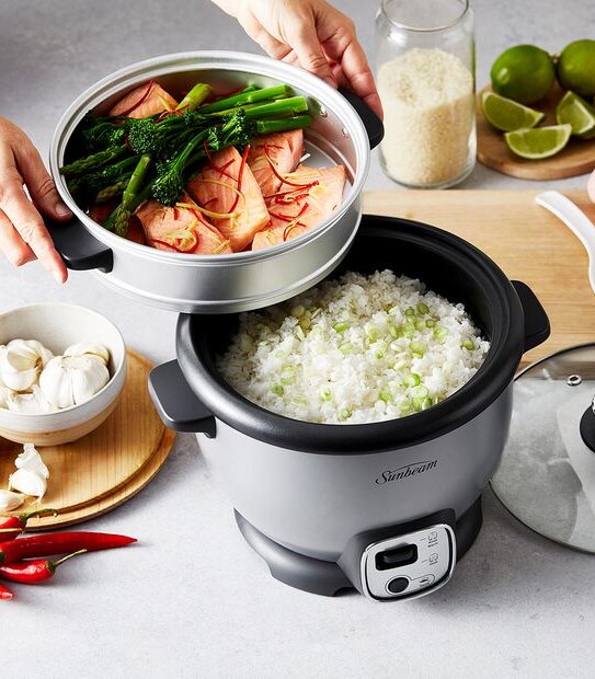 Sunbeam Rice Cooker And Sauté 10 Cup RCP4000SV Target Australia