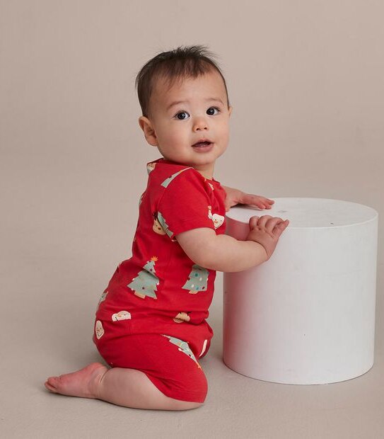 Unsiex Baby Family Matching Christmas Tree Cotton Pyjama Set