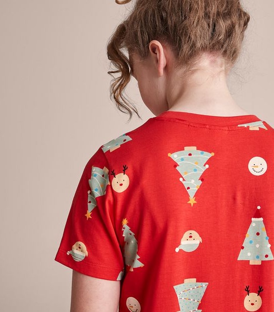 Kids Family Matching Christmas Tree Cotton Pyjama Set