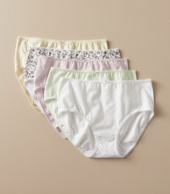 5 Pack Cotton/Elastane Midi Briefs