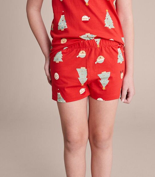 Kids Family Matching Christmas Tree Cotton Pyjama Set