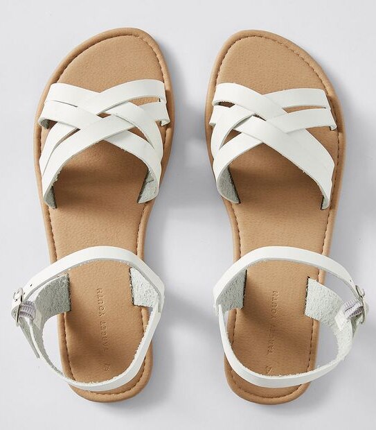 Kids Senior Mollie Sandal - White
