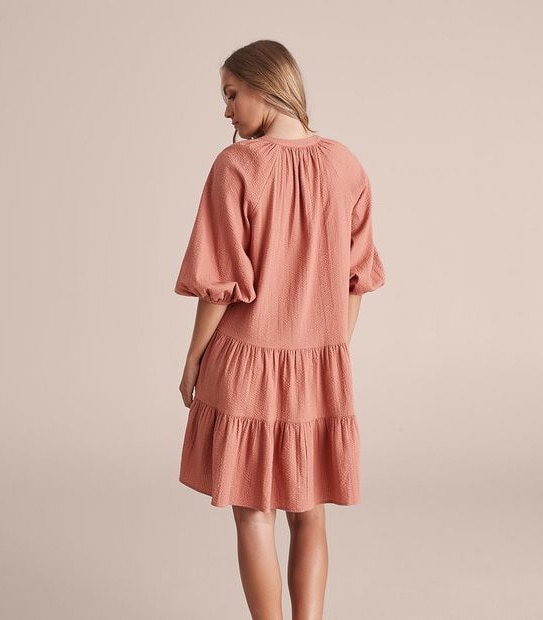 Tiered Shirt Dress