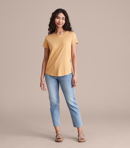 Cotton/Modal Relaxed Crew T-Shirt