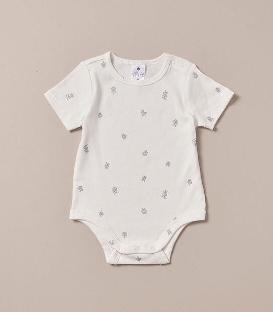 3 Pack Baby Organic Cotton Rib Bodysuits 4 of 6