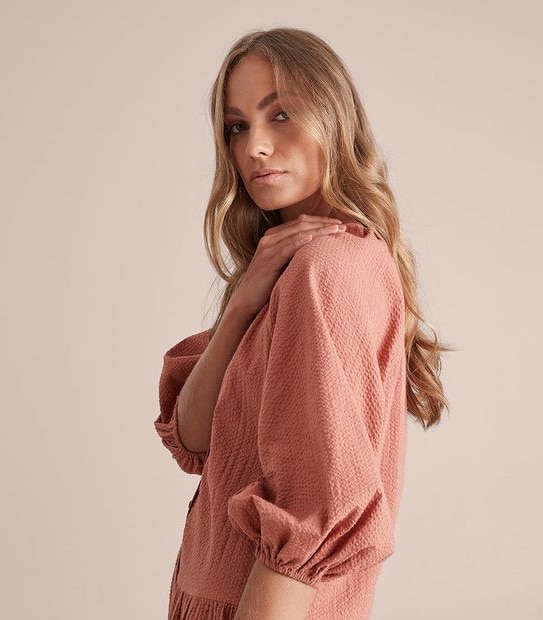 Tiered Shirt Dress
