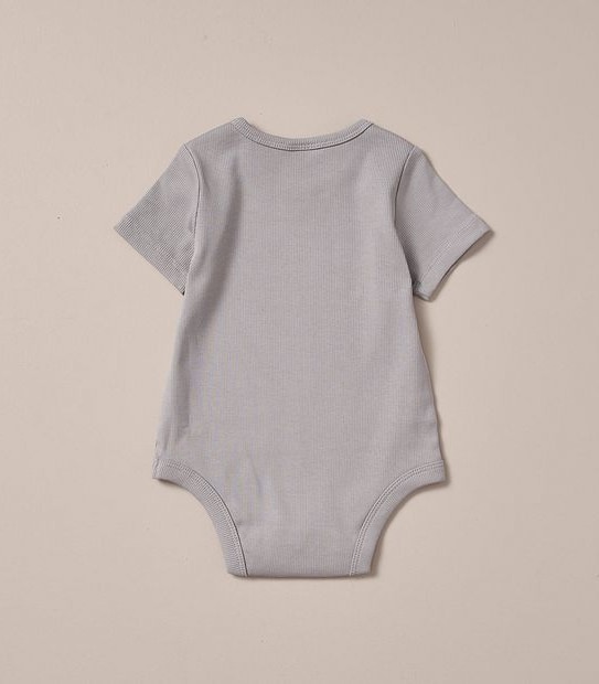 3 Pack Baby Organic Cotton Rib Bodysuits 6 of 6
