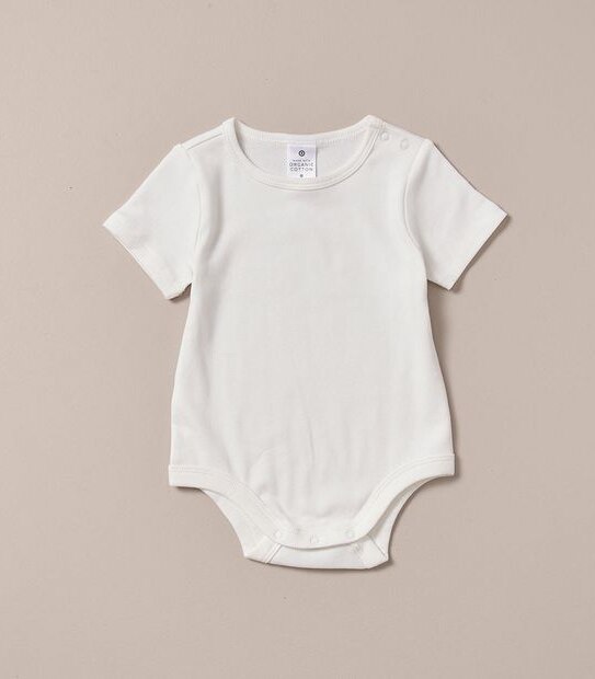 3 Pack Baby Organic Cotton Rib Bodysuits 5 of 6