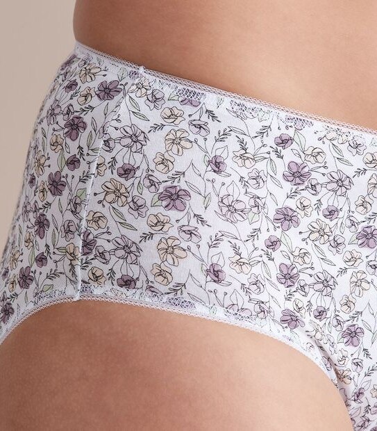 5 Pack Cotton/Elastane Midi Briefs