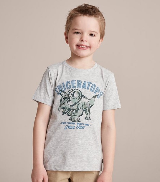 Organic Cotton Triceratops T-shirt