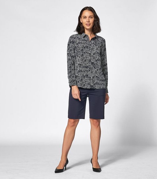 Preview Striped Long Sleeve Relaxed Shirt
