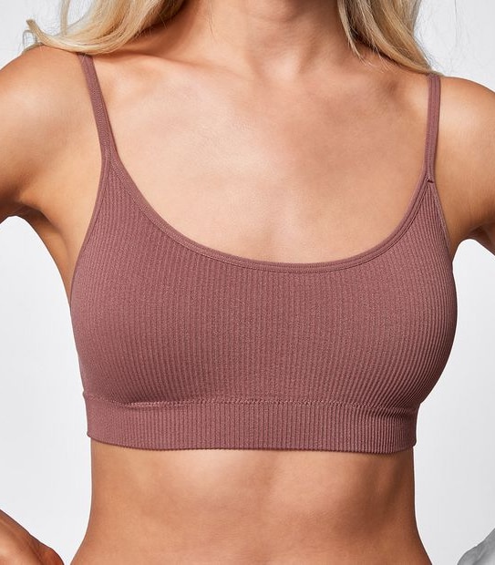 Lily Loves Rib Strappy Crop Bra