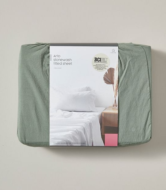 Arlo Stonewash Fitted Sheet