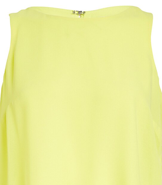 Split Back Longline Tank - Yellow