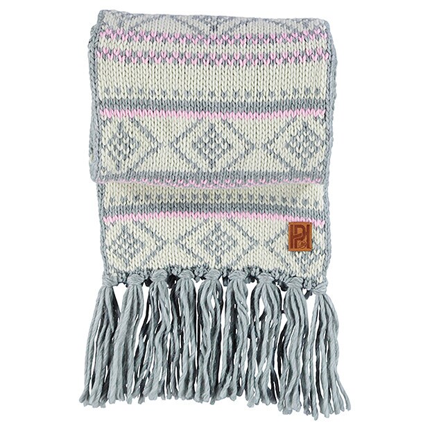 Piping Hot Intarsia Scarf - Grey Piping Hot Intarsia Scarf - Grey
