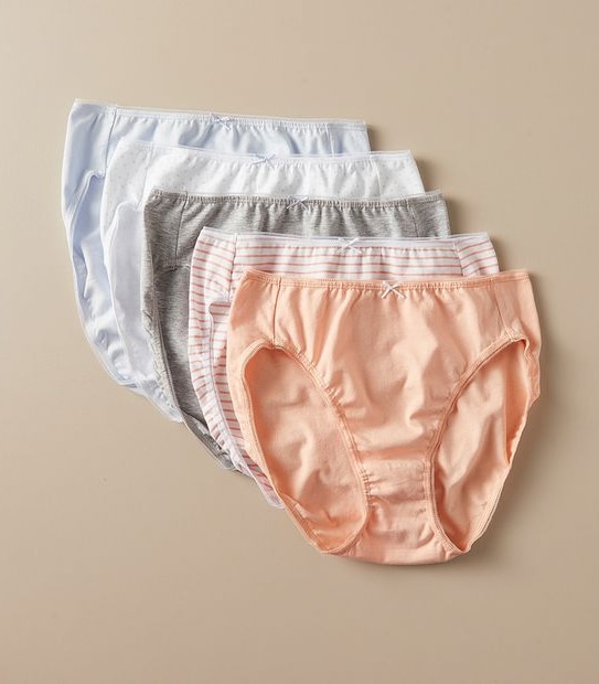 5 Pack Cotton/Elastane Midi Briefs