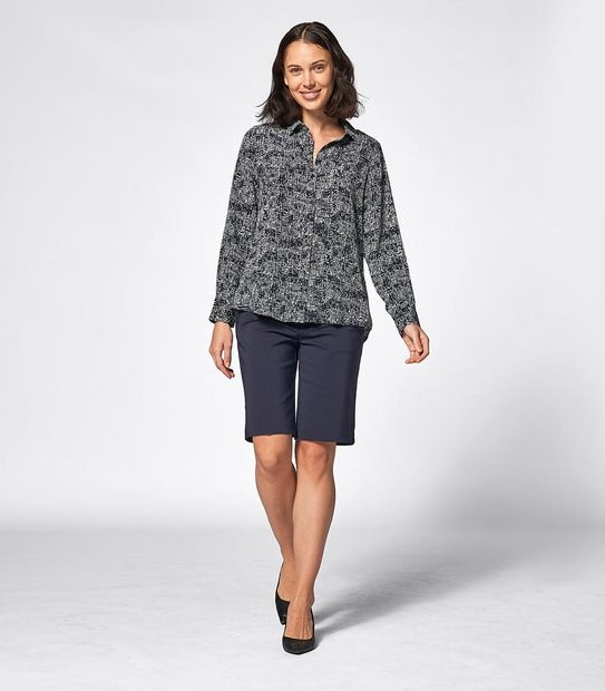 Preview Striped Long Sleeve Relaxed Shirt