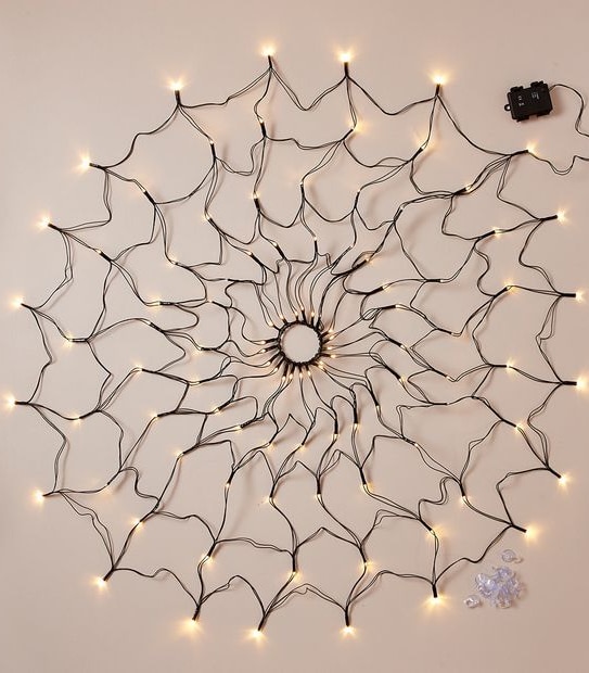Halloween Light-Up Spider Web