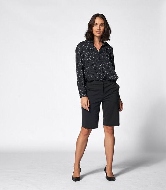 Preview Spotted Long Sleeve Relaxed Shirt