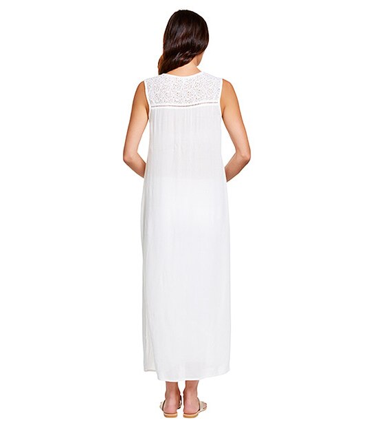 Life & Style Longline Top - White