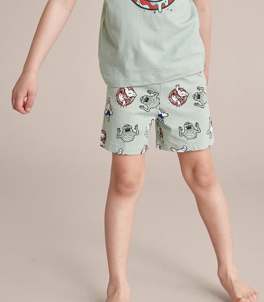 Unisex Kids Ghostbusters Family Matching Cotton Glow In The Dark Pyjama Set