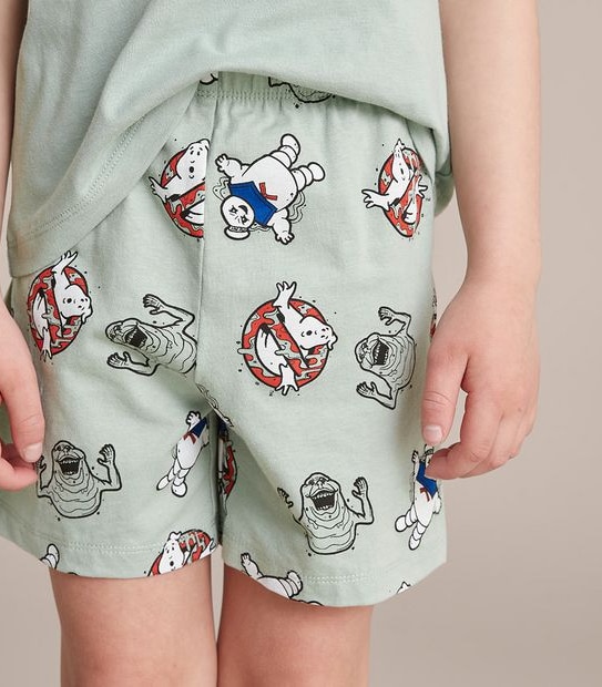 Unisex Kids Ghostbusters Family Matching Cotton Glow In The Dark Pyjama Set