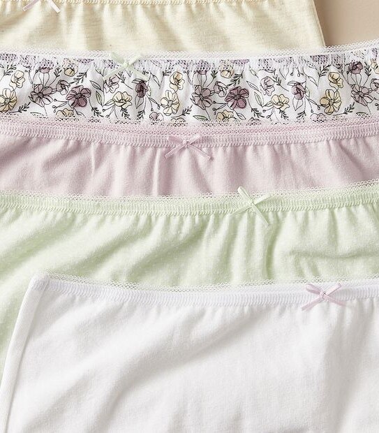 5 Pack Cotton/Elastane Full Briefs