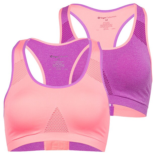 2 Pack Low Impact Sports Bra, Style:T3003 2 Pack Low Impact Sports Bra, Style:T3003