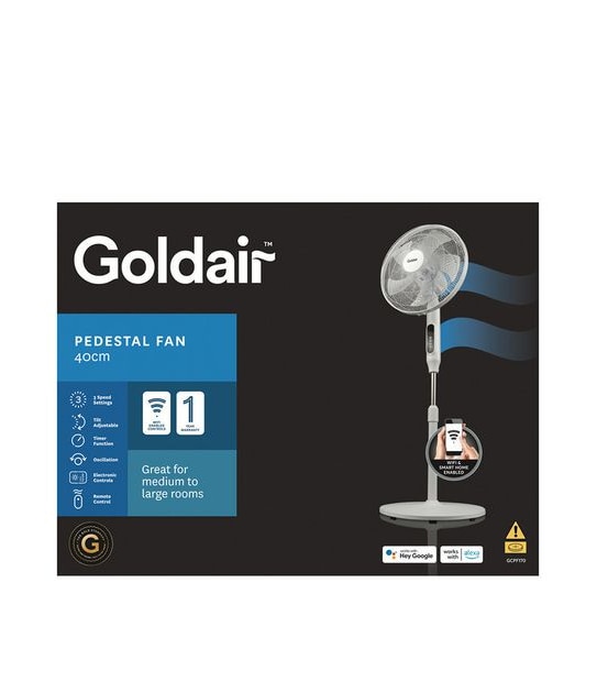 Goldair 40cm Wifi Smart Enabled Pedestal Fan GCPF170