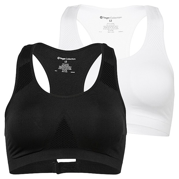 black sports bra target
