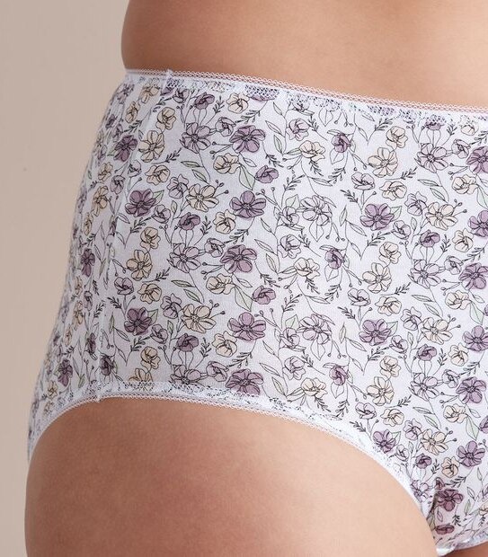 5 Pack Cotton/Elastane Full Briefs