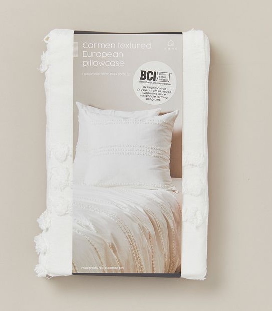 Carmen Textured European Pillowcase