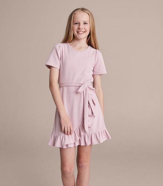 Rib Wrap Dress
