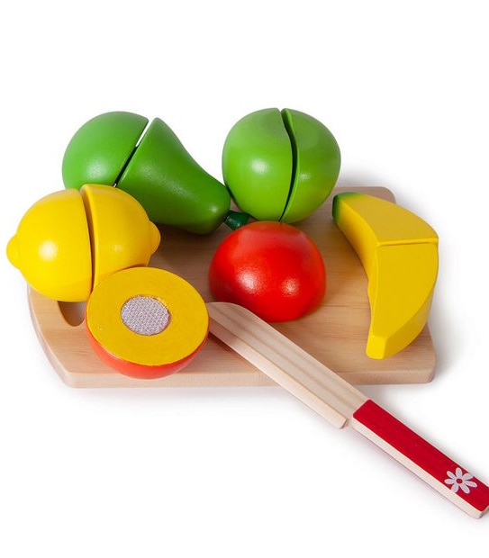 Wooden Fruit Cutting Playset