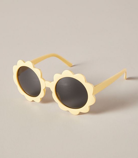 Kids Flower Sunglasses - Yellow