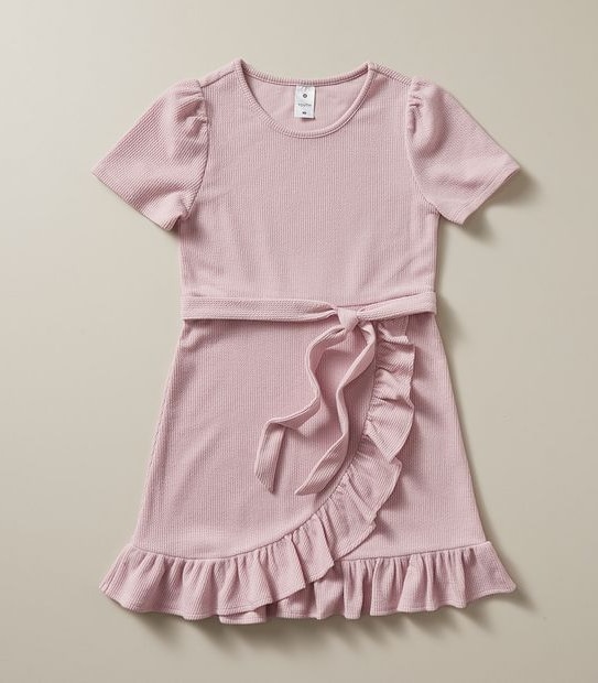 Rib Wrap Dress