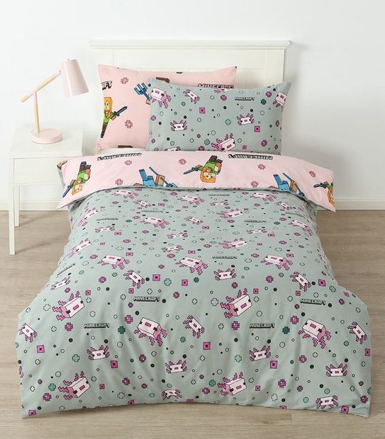 Minecraft Quilt Cover Set Target Australia