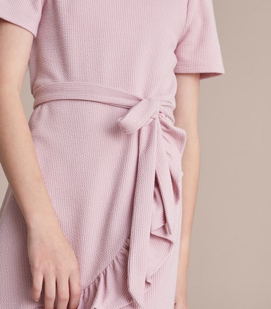 Rib Wrap Dress