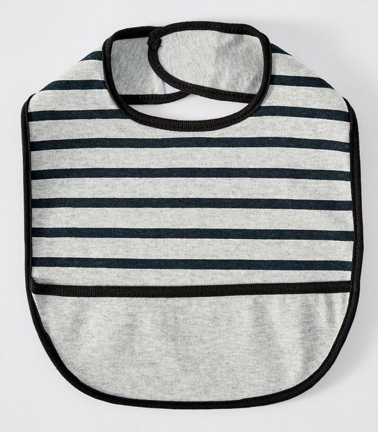 Pocket Bib 2 Pack - Black/Grey