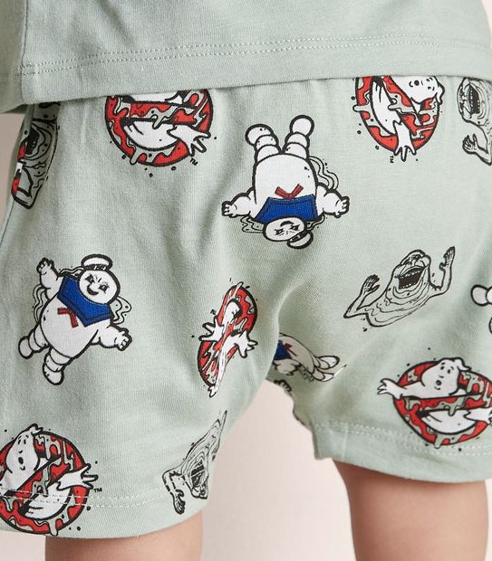 Unisex Baby Ghostbusters Family Matching Cotton Glow In The Dark Pyjama Set