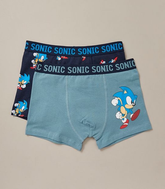 2 Pack Sonic The Hedgehog Trunks