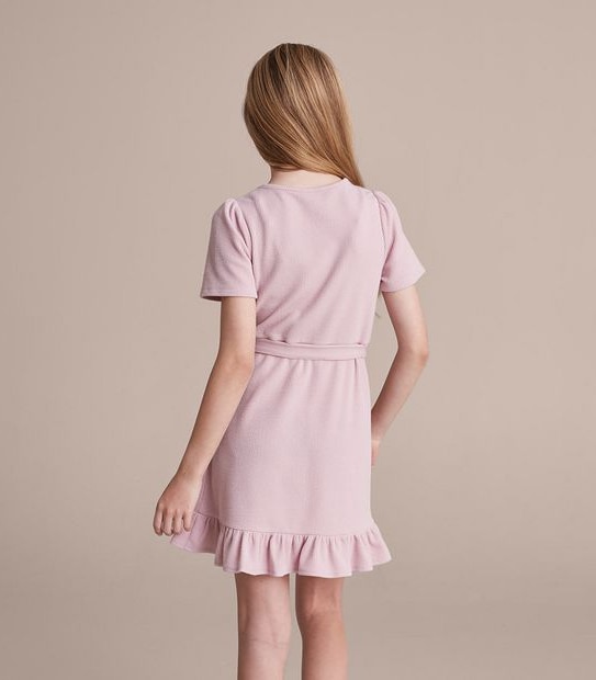 Rib Wrap Dress