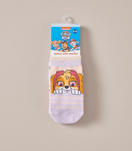 3 Pack Paw Patrol Low Cut Socks