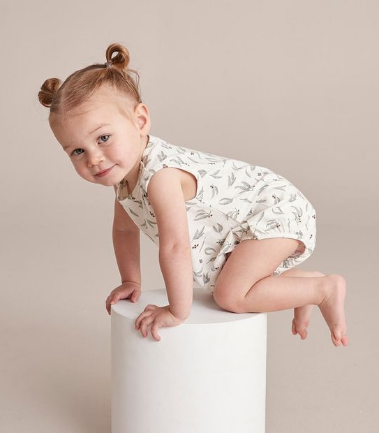 Baby Organic Cotton Print Bubblesuit 3 of 5